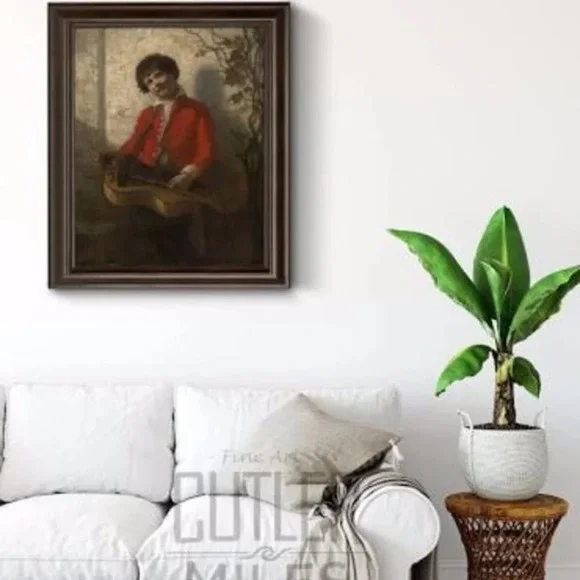 THE HURDY GURDY BOY Vintage Print BY W.HUNT - Picture 2 of 11